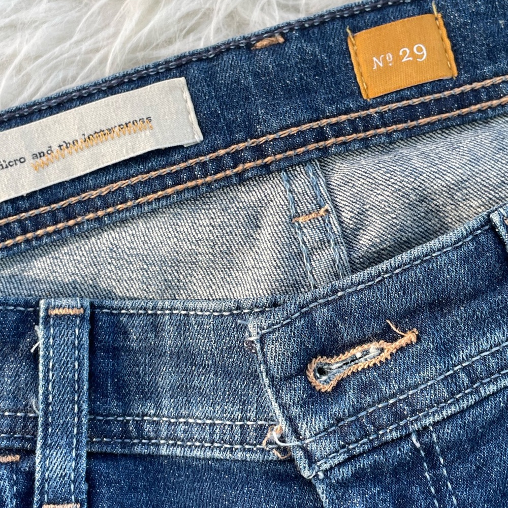Anthropologie Blue and Gray Patchwork Jeans - Picture 3 of 12
